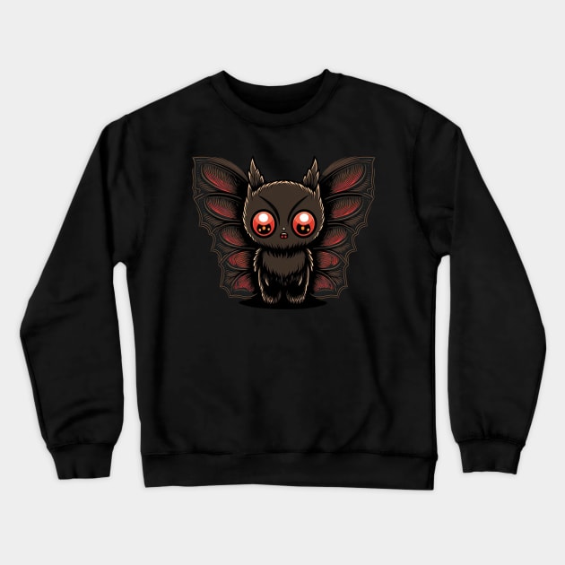 Mothman Kawaii Crewneck Sweatshirt by JayD World